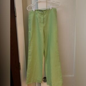 SOLD - Green Apple Linen Pants